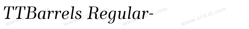 TTBarrels Regular字体转换